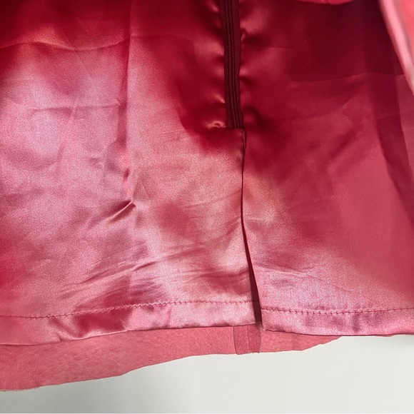 Vintage Pink Genuine Suede Mini Skirt - Picture 4 of 6